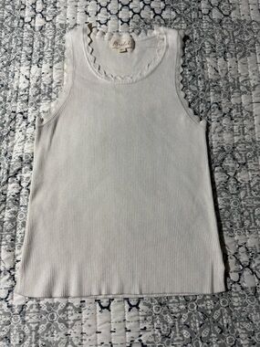 Marled Cream Knit Tank Top Ladies XL New without Tags